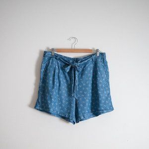 ALEXANDER JORDAN | PRINTED DENIM SHORTS